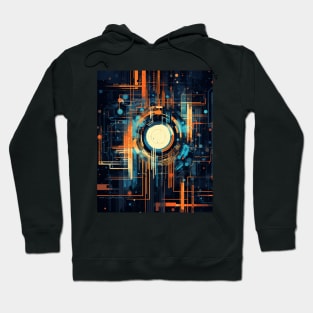 Streatwear cyber techno pattern Hoodie